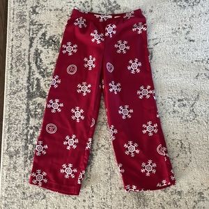 Life Is good red snow flake pants Small